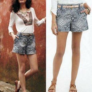Cartonnier Anthropologie Bandana Print Shorts Sz 4